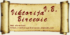 Viktorija Birčević vizit kartica